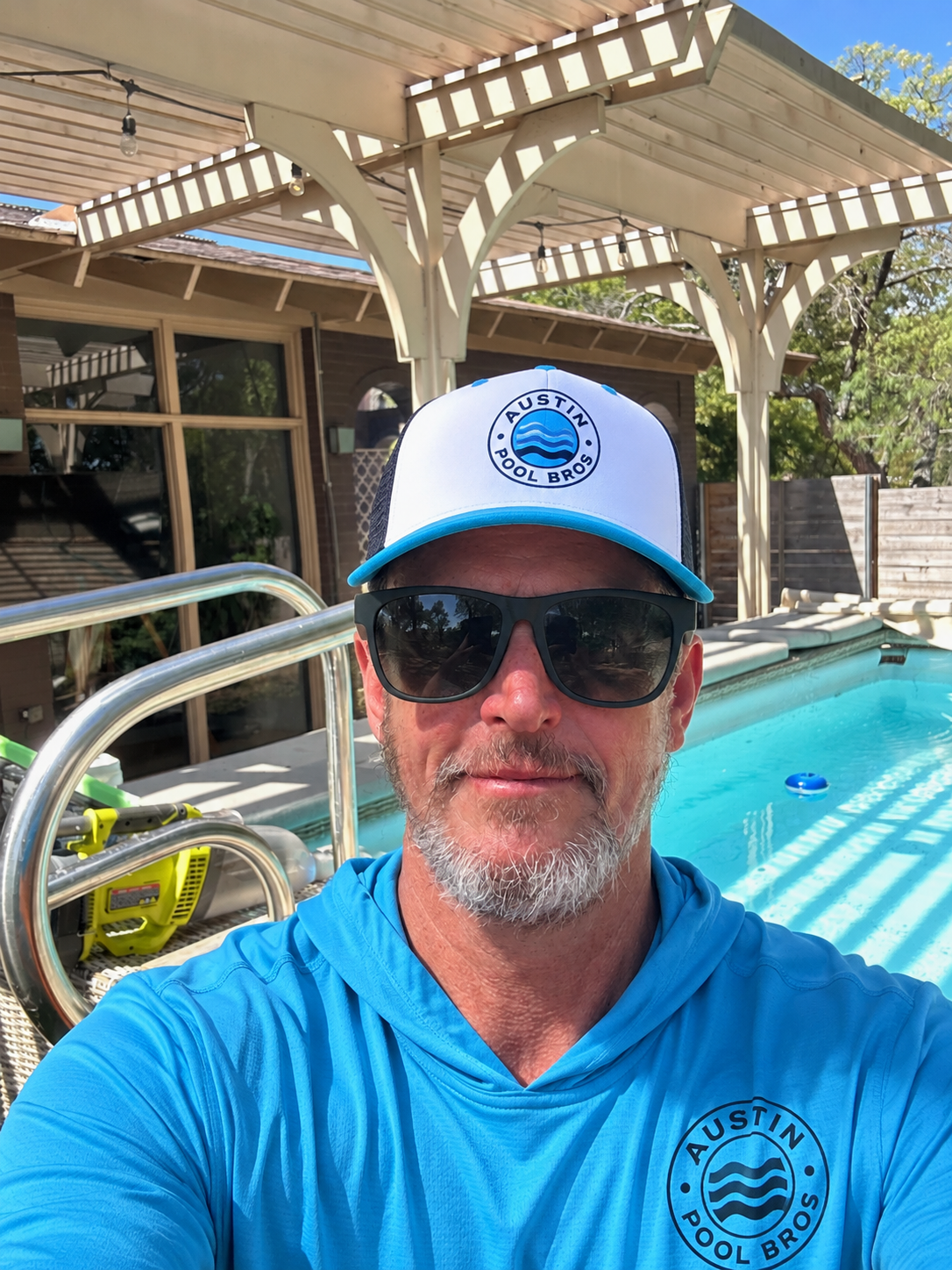 Chad Bull, equipment repair and pool inspection specialist for Austin Pool Bros